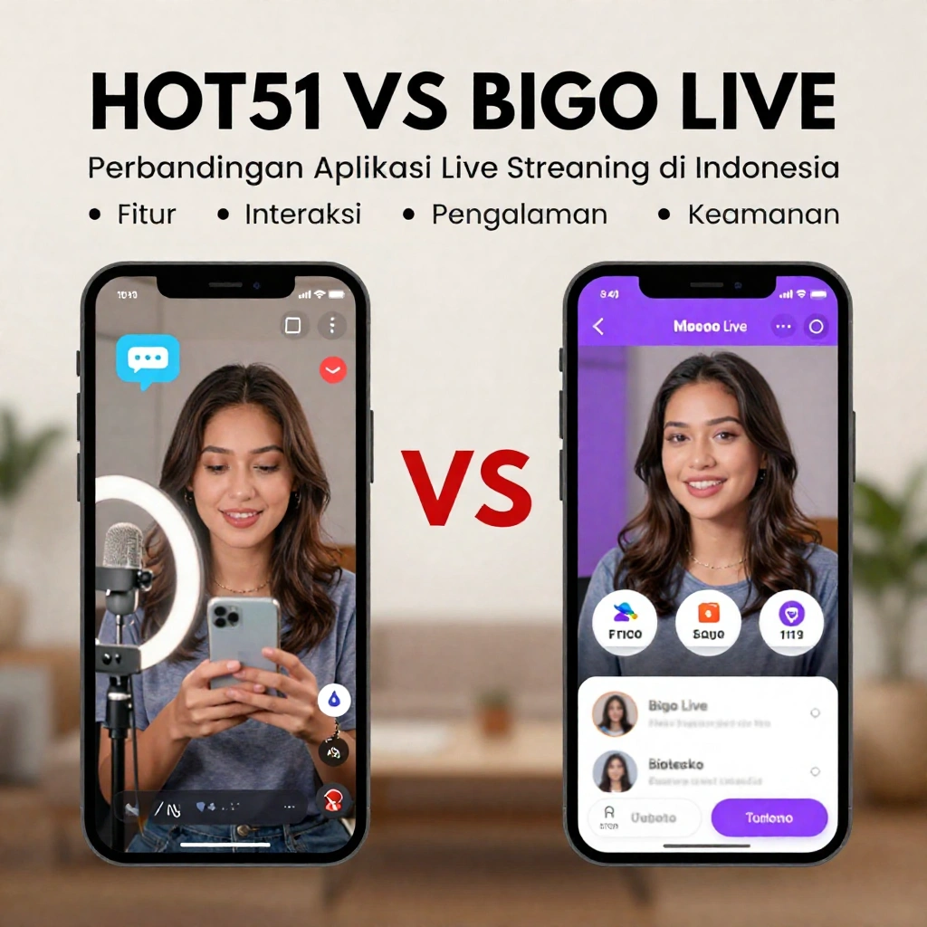 Hot51 vs Bigo Live Perbandingan Aplikasi Live Streaming di Indonesia